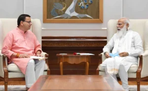 Pushkar Singh Dhami Meets PM Modi