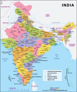 maps of india 
